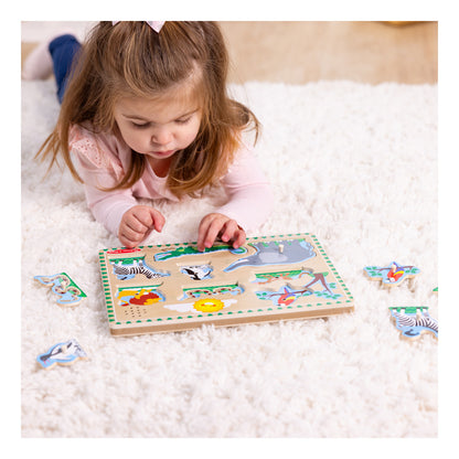 Melissa & Doug Sound Puzzle Astd In Tray Educational Toy