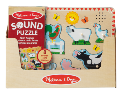 Melissa & Doug Sound Puzzle Astd In Tray Educational Toy
