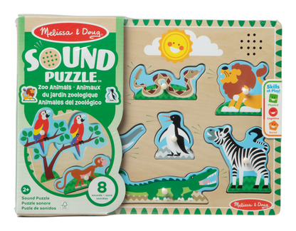 Melissa & Doug Sound Puzzle Astd In Tray Educational Toy