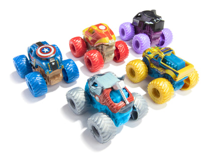 Monster Jam Marvel Mini 5 Pack - Die-Cast Truck Set