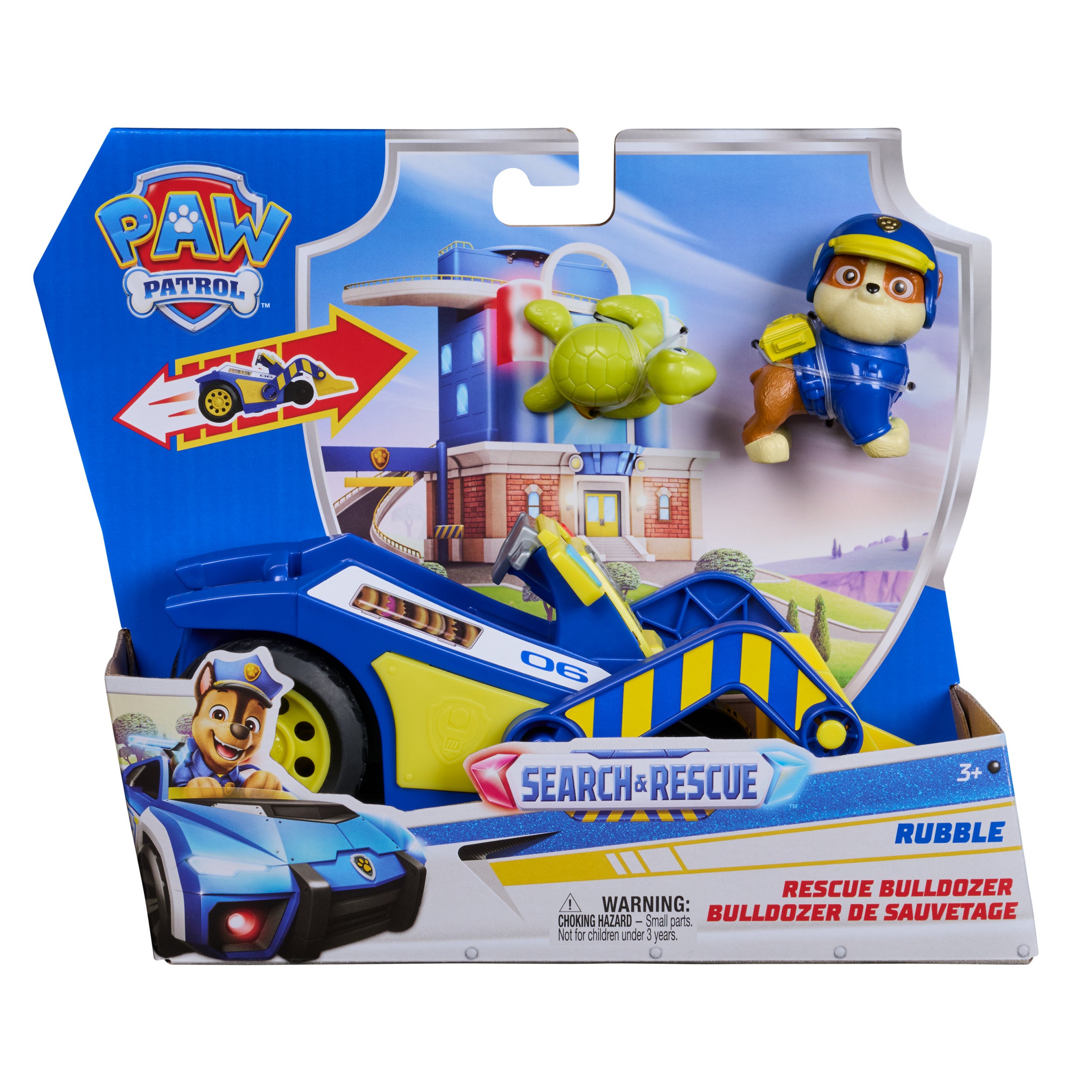 PAW Patrol Search & Rescue Rubble Rescue Bulldozer Vehicle with Figures