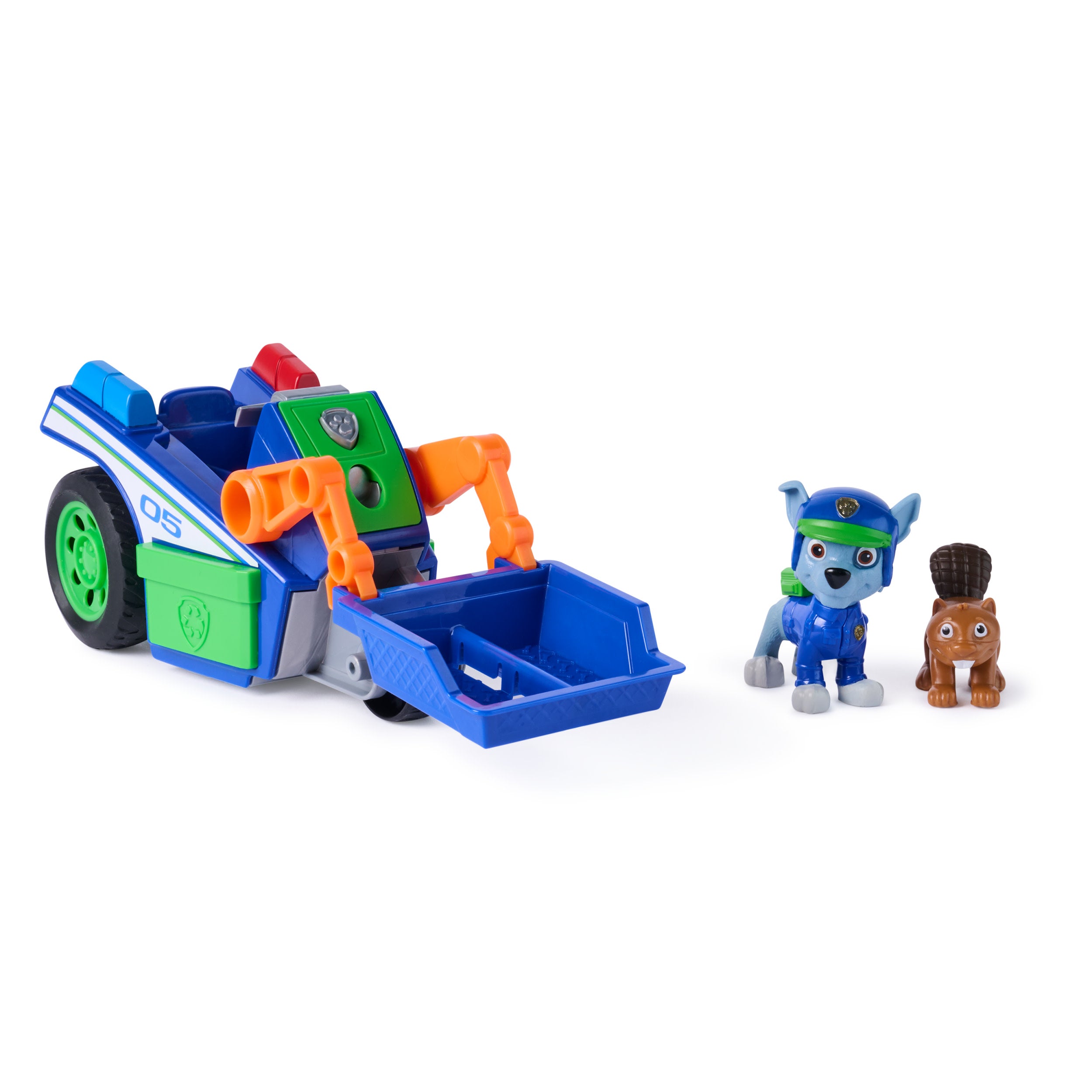 PAW Patrol Search & Rescue Rocky Rescue Recycler Vehicle with 2 Figures