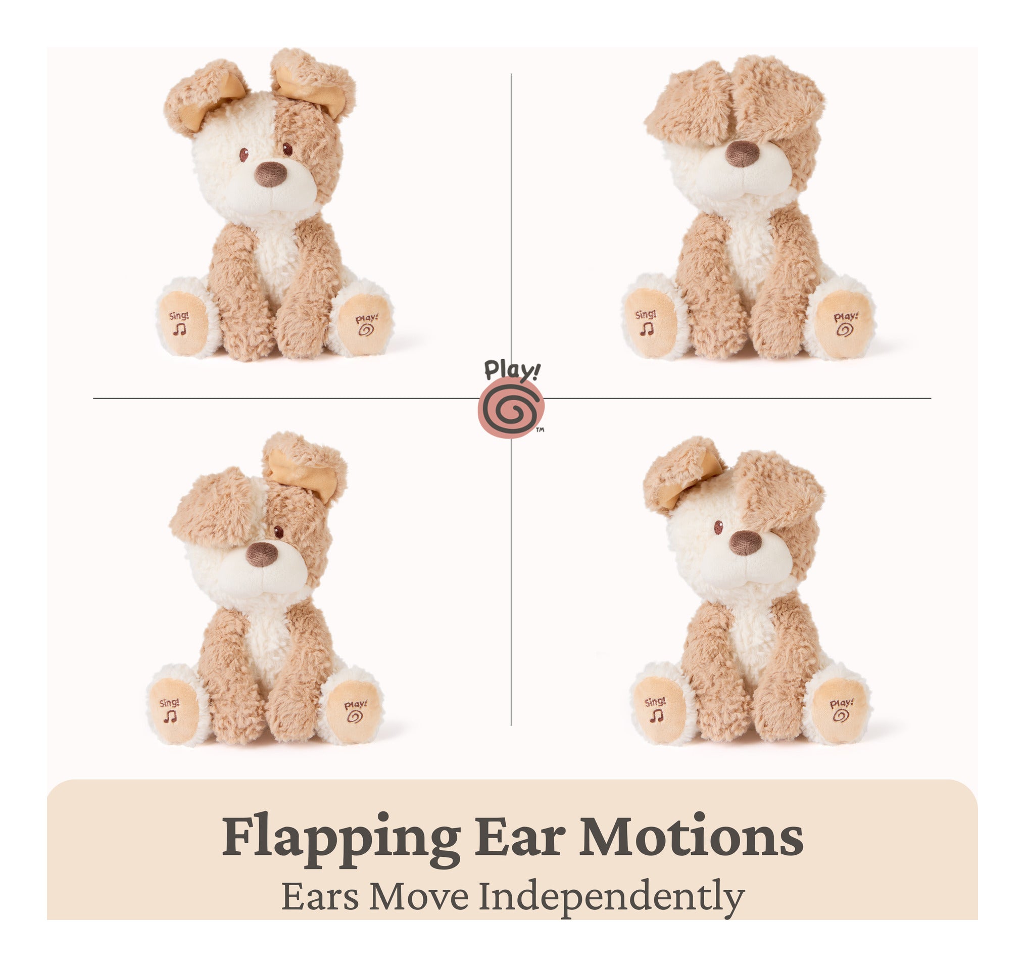 GUND Peeki the Puppy Animated Interactive Plush Toy