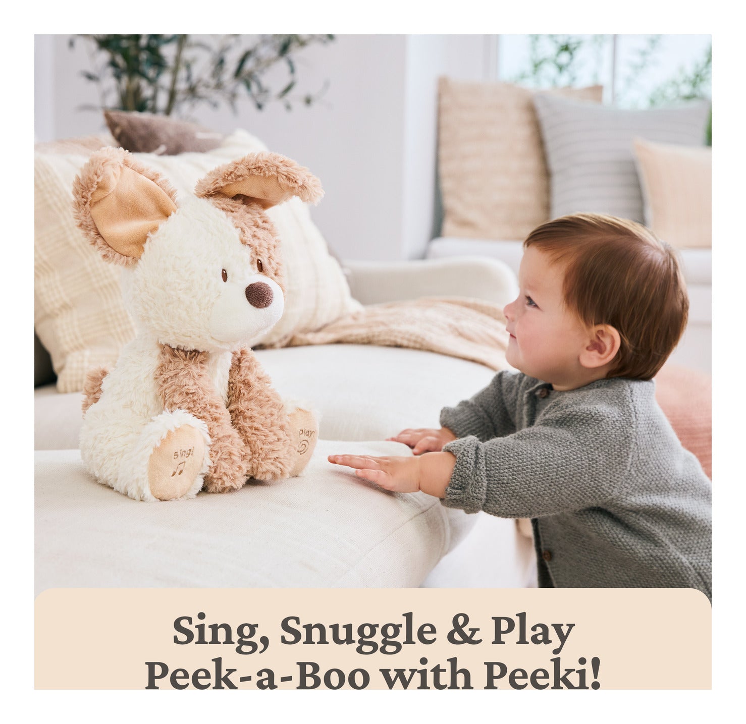 GUND Peeki the Puppy Animated Interactive Plush Toy