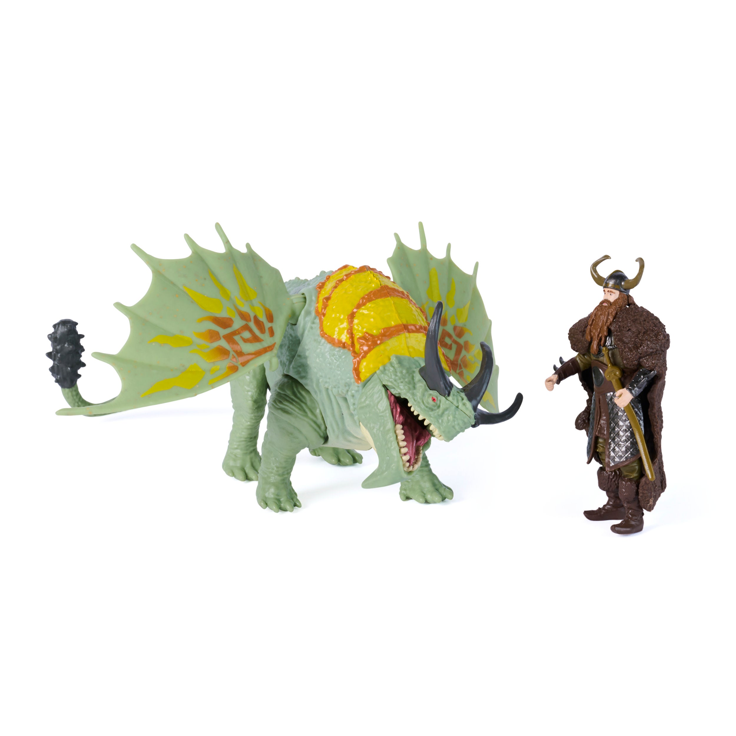 Spin Master DreamWorks Dragons Rumblehorn and Stoick Action Figure Set