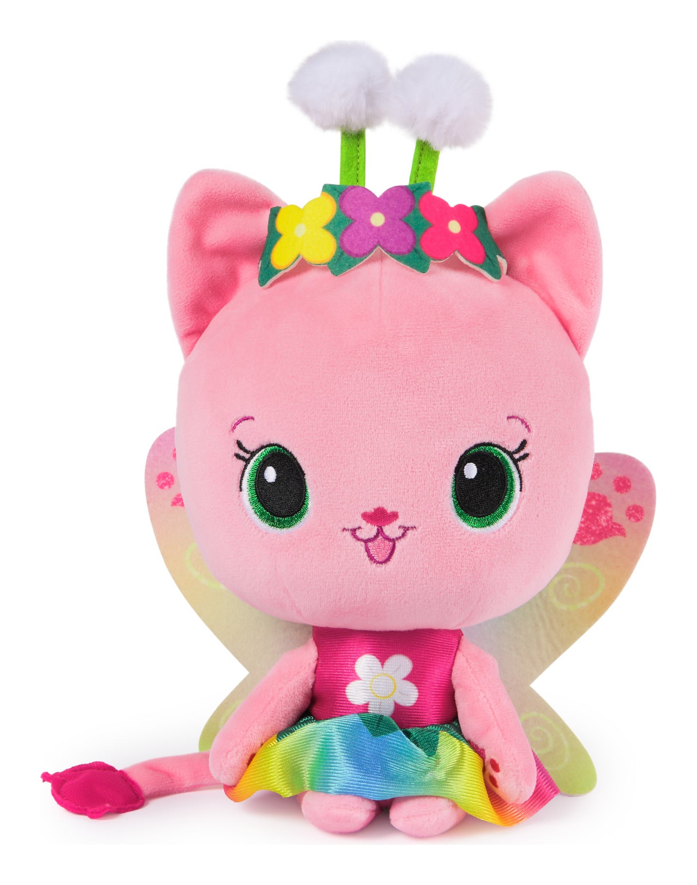 Gabby's Dollhouse Rainbow Light-Up Kitty Fairy Plush