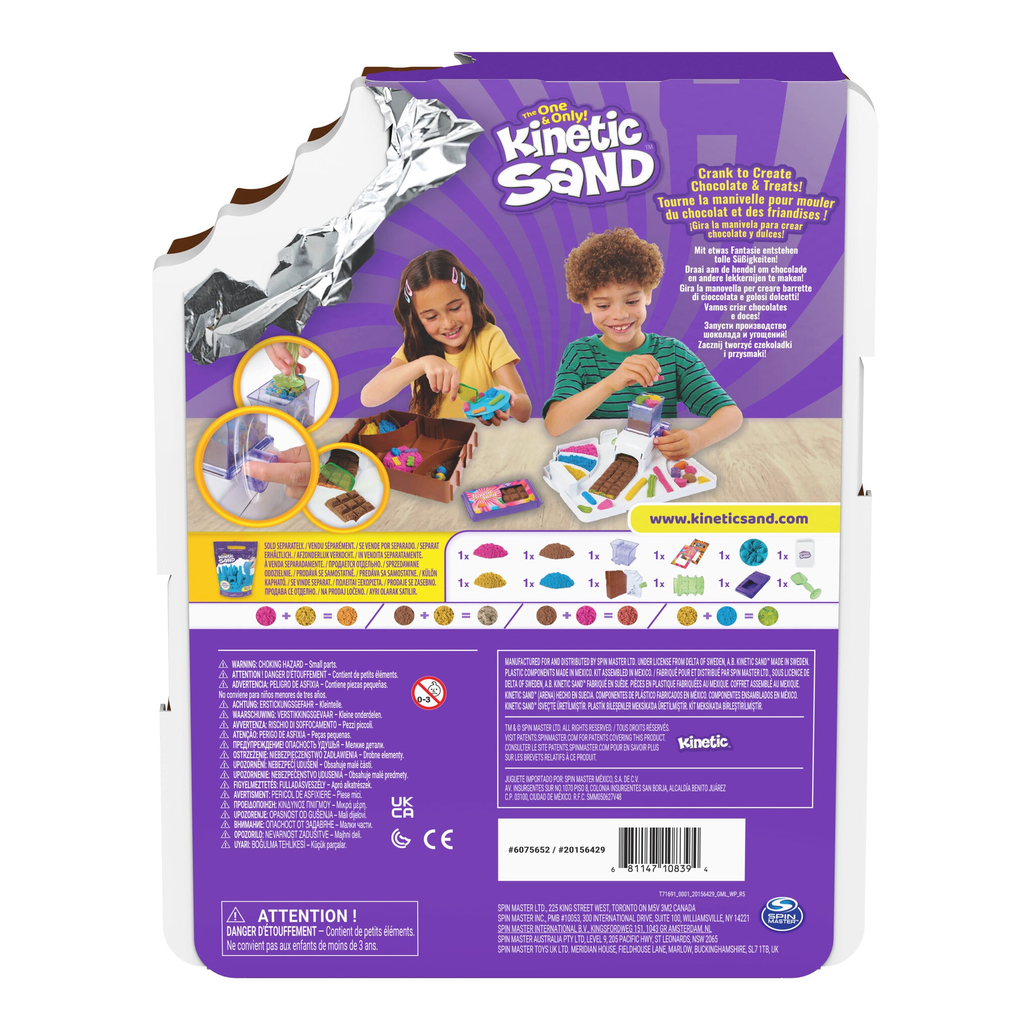 Kinetic Sand Sweet Station Sensory Play Set with 453g Sand