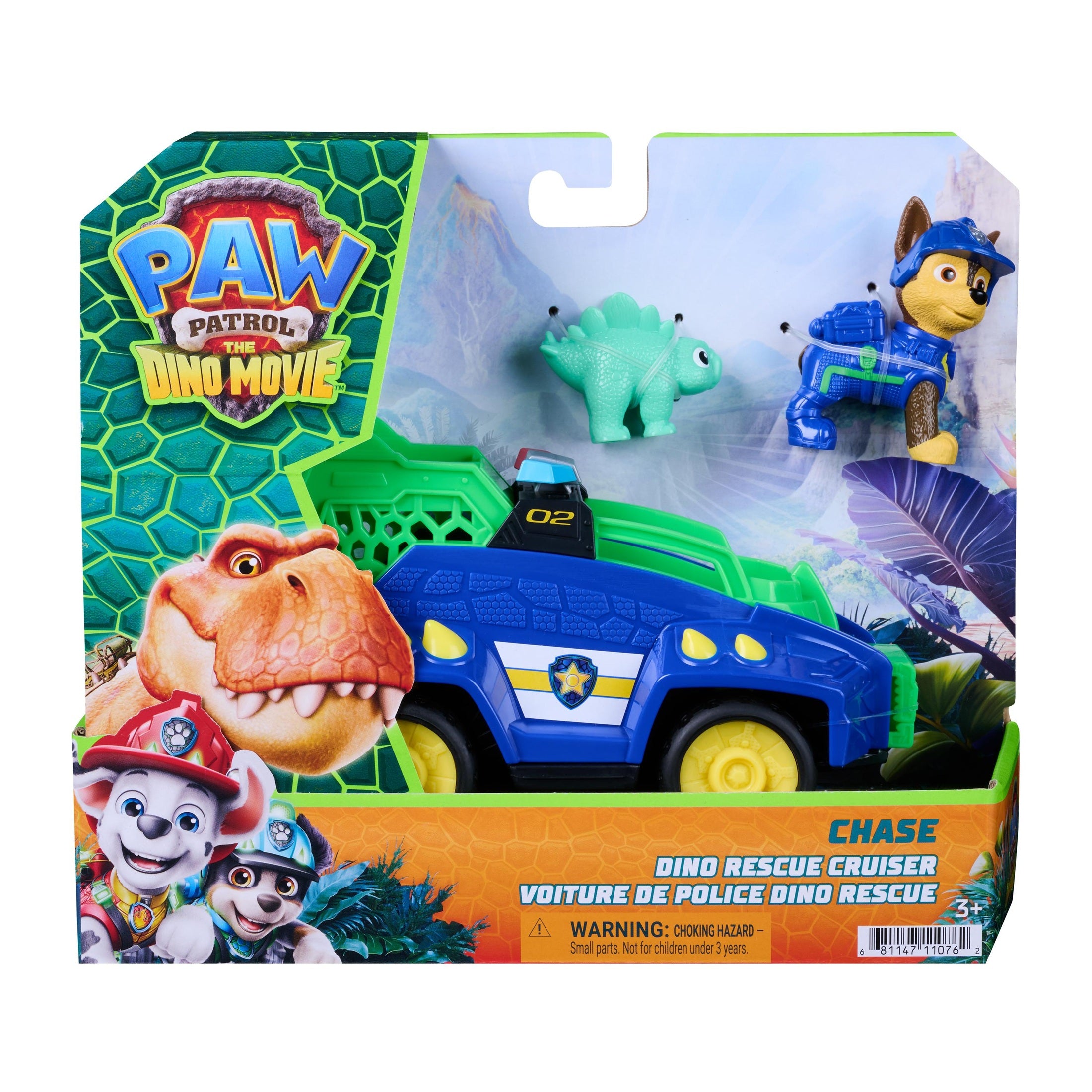 PAW Patrol The Dino Movie Chase Dino Rescue Cruiser with Figures