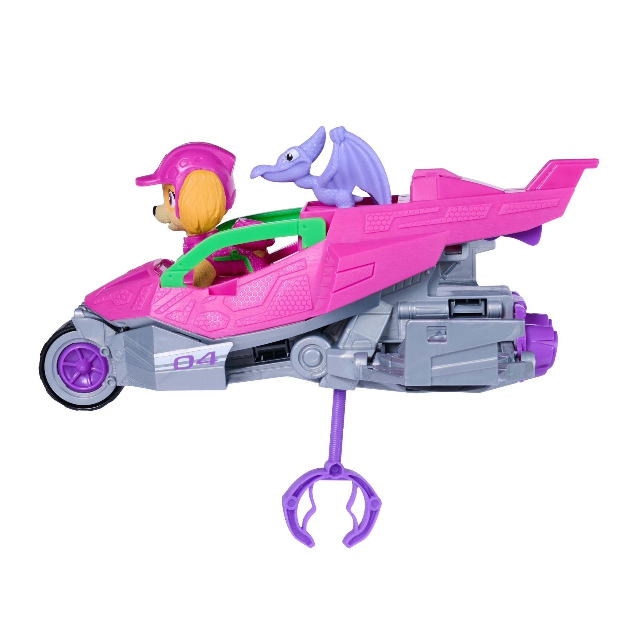 PAW Patrol The Dino Movie Skye Dino Rescue Jet with Figures