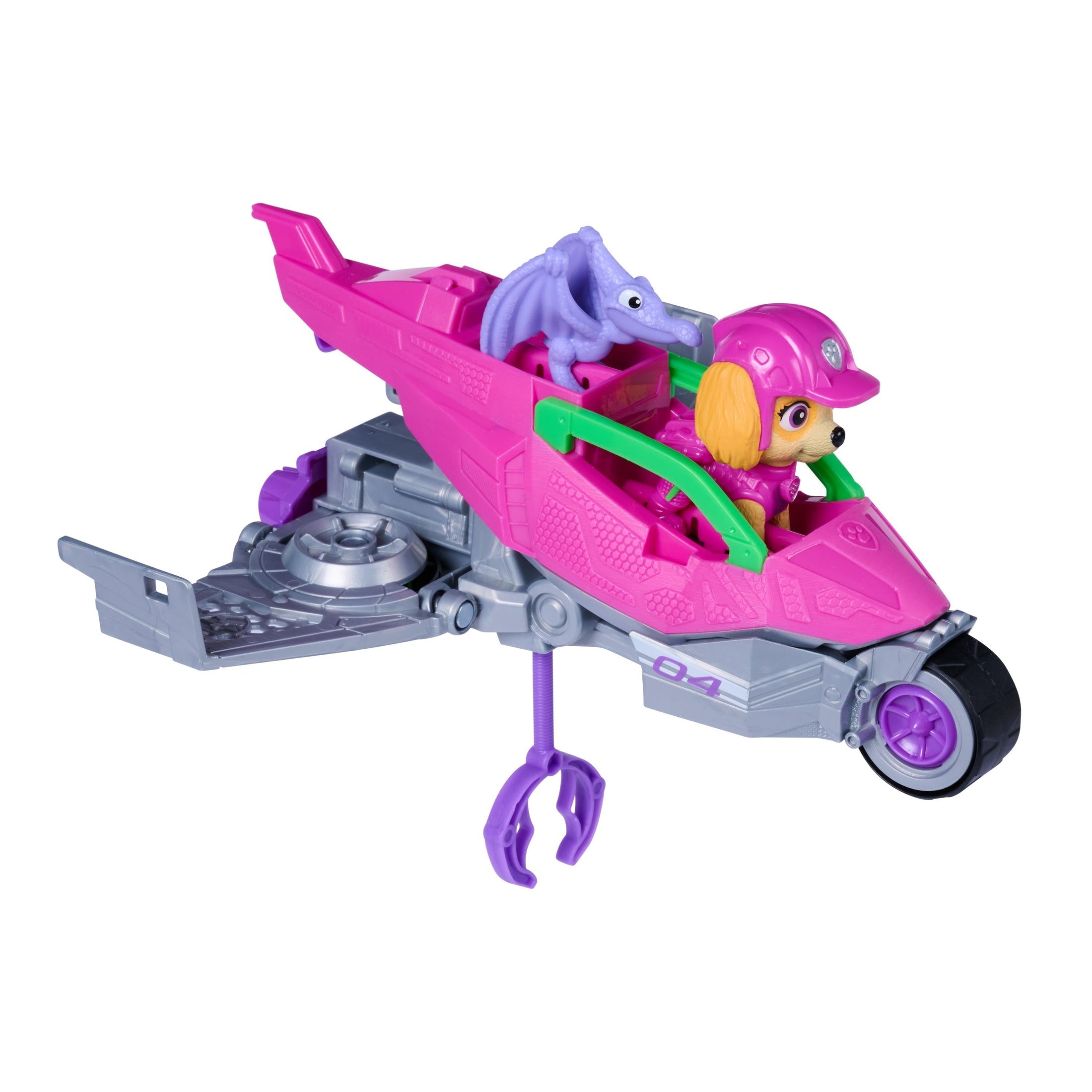 PAW Patrol The Dino Movie Skye Dino Rescue Jet with Figures