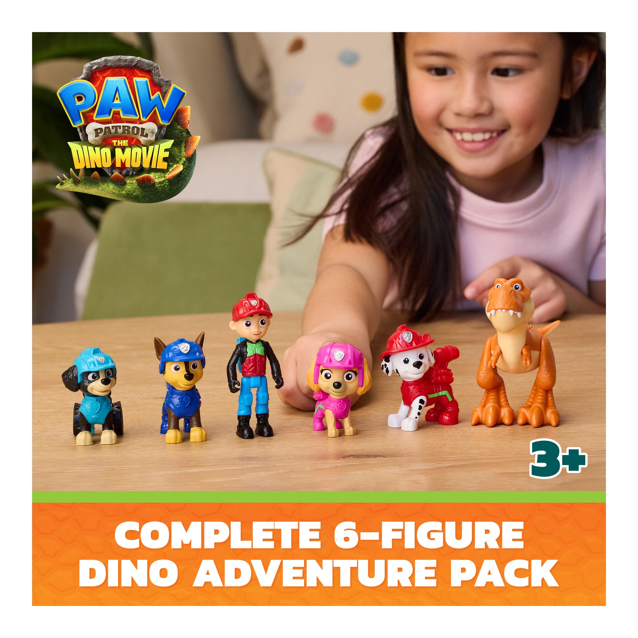 PAW Patrol: The Dino Movie Dino Adventure Pack 6-Figure Set