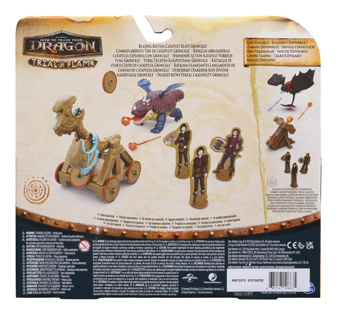 DreamWorks Dragons Gronckle Catapult Blast Playset