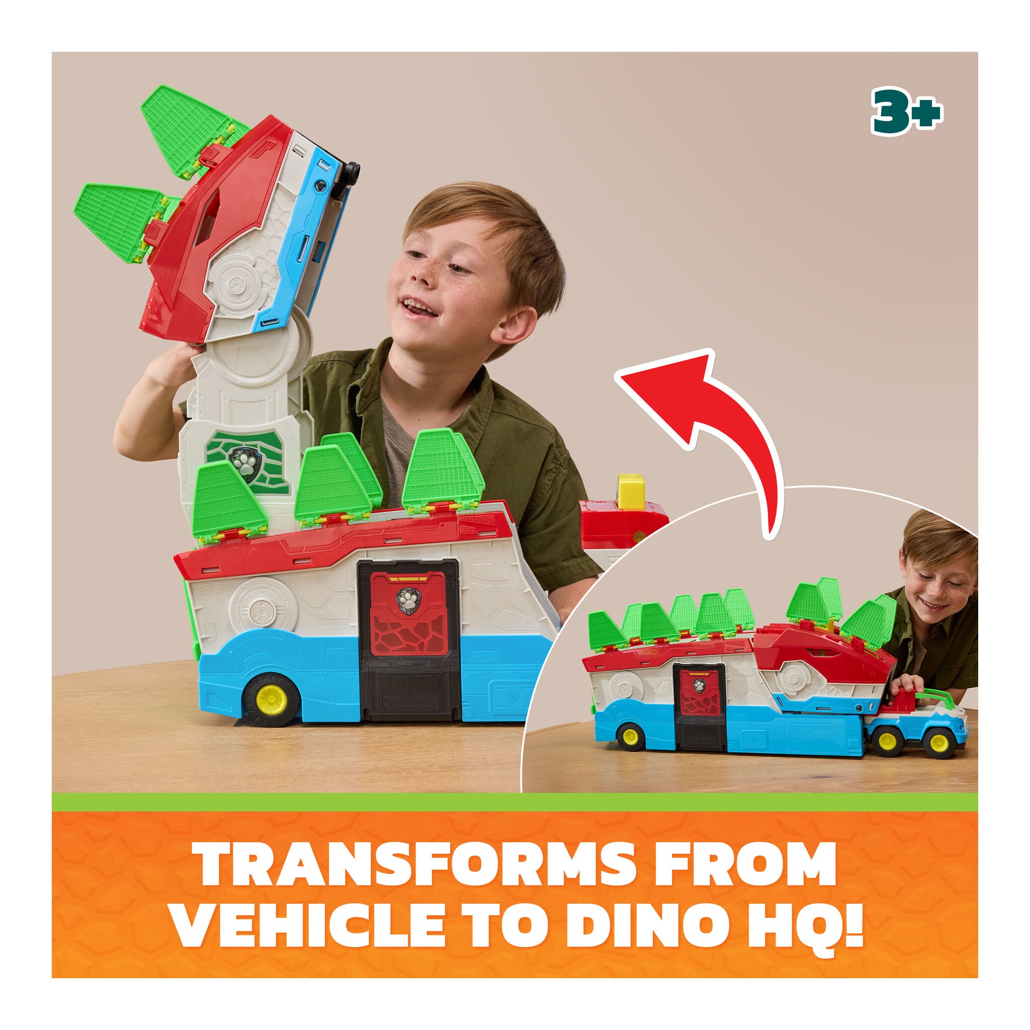 PAW Patrol The Dino Movie Dino Mobile Headquarters Playset