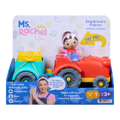 Ms. Rachel Sing & Learn Tractor with Sounds, Trailer and Figure