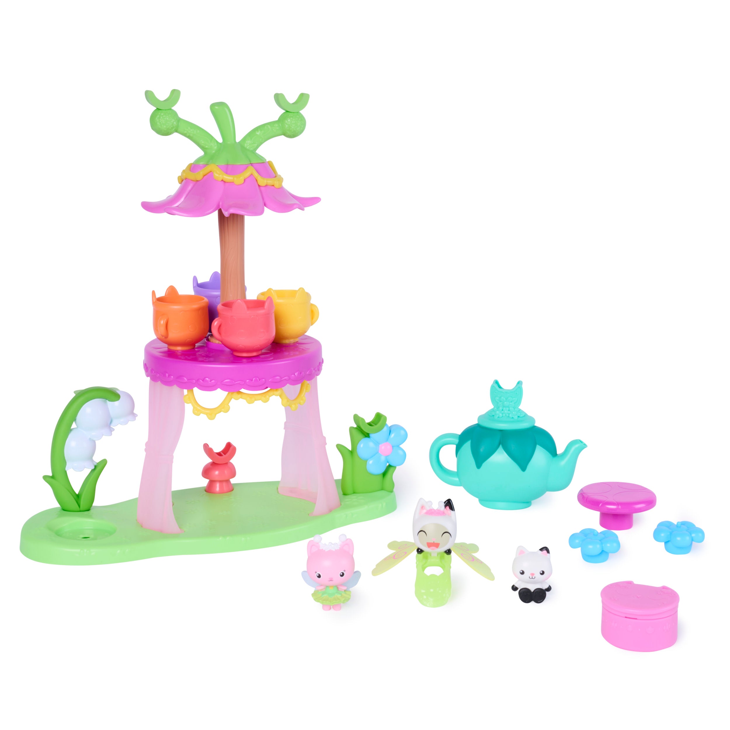 Gabby's Dollhouse Fairylandia Flutter-riffic Tea Party Playset