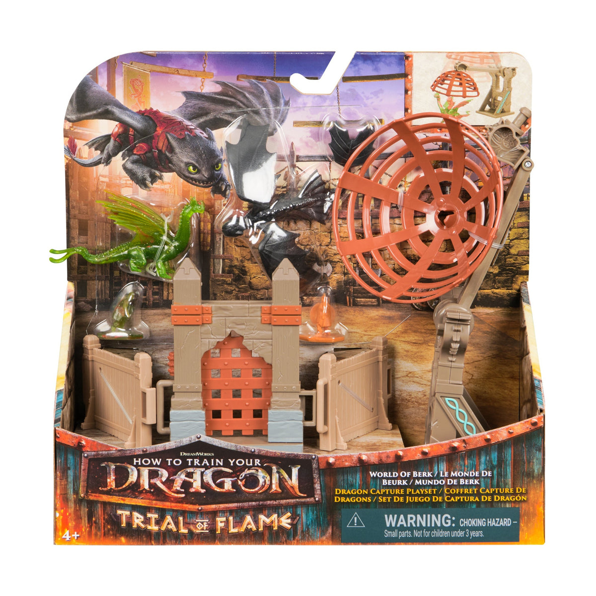 DreamWorks Dragons Trial of Flame Dragon Capture Playset