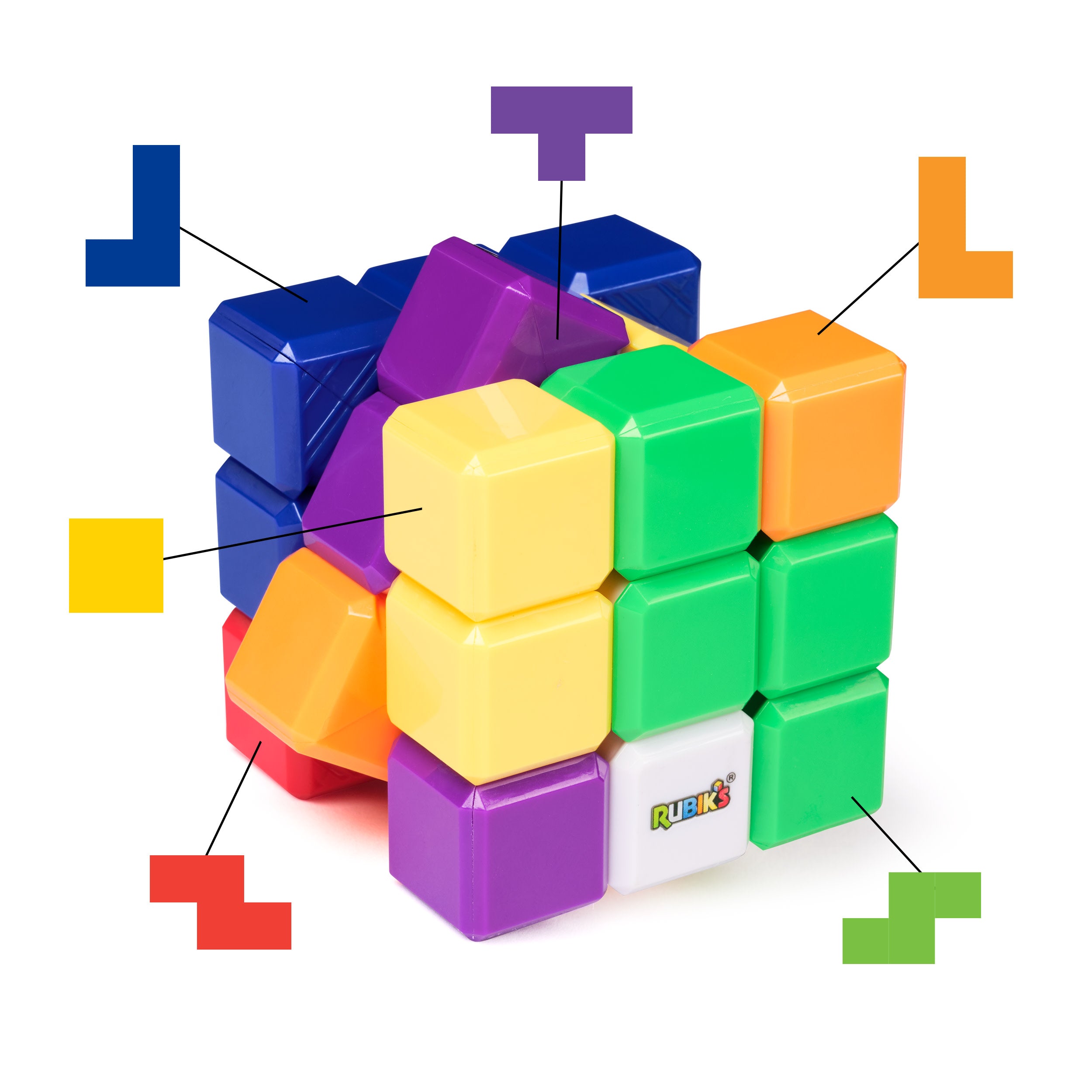 Rubik's x Tetris Cube Tetrimino Matching Puzzle