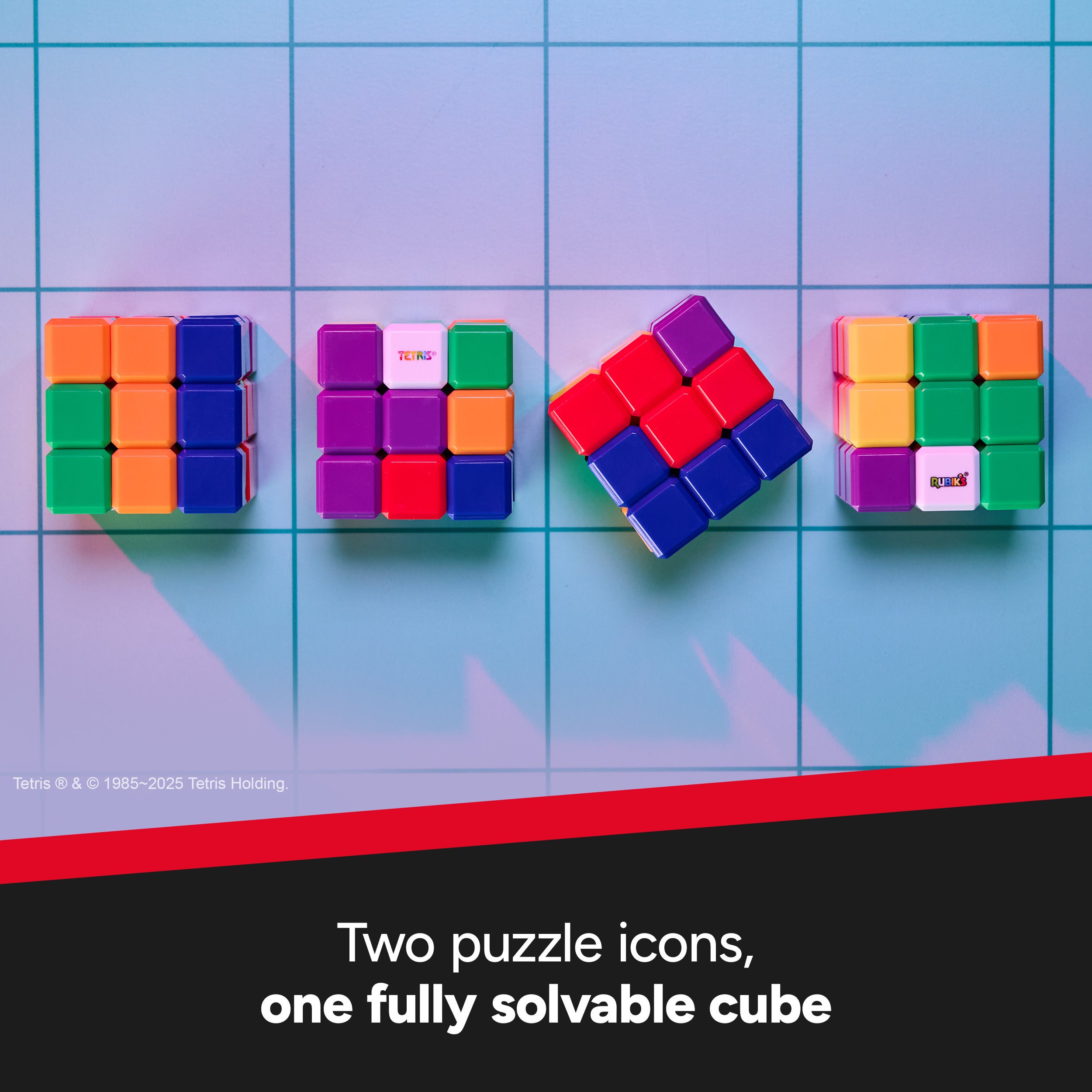 Rubik's x Tetris Cube Tetrimino Matching Puzzle