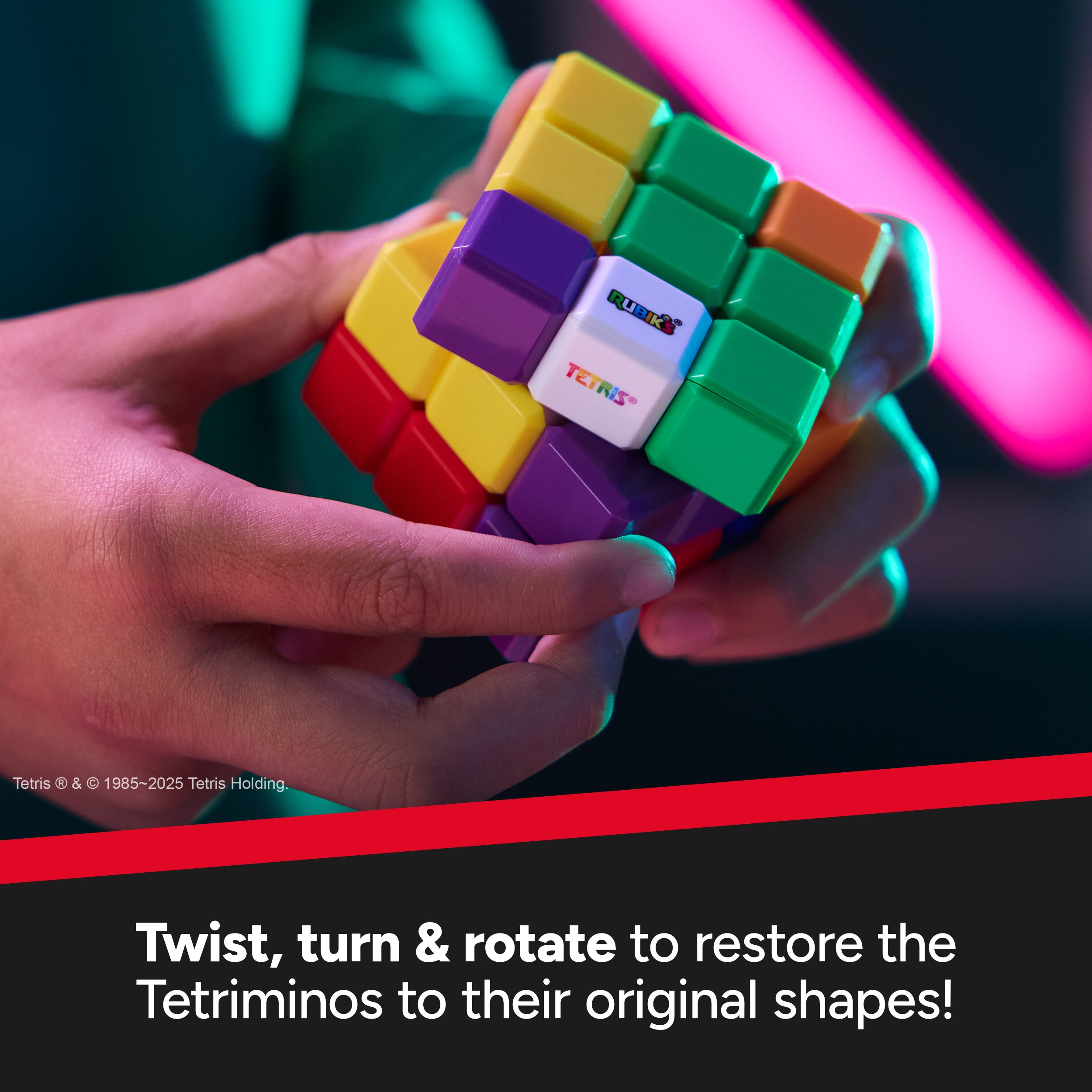 Rubik's x Tetris Cube Tetrimino Matching Puzzle