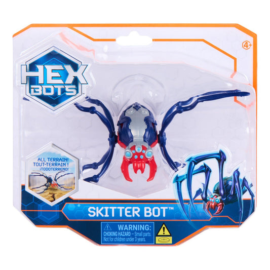 HEX BOTS Skitter Bot Red Spider Robotic Toy