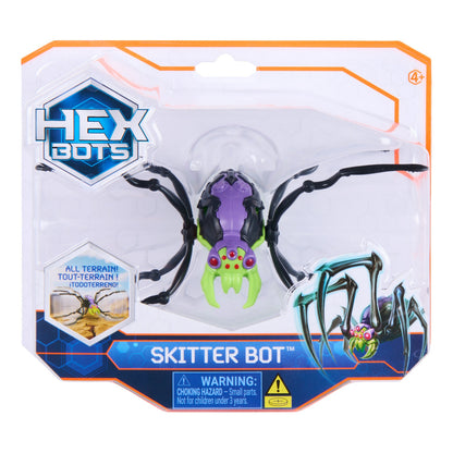HEX BOTS Skitter Bot Green Spider Robot Toy