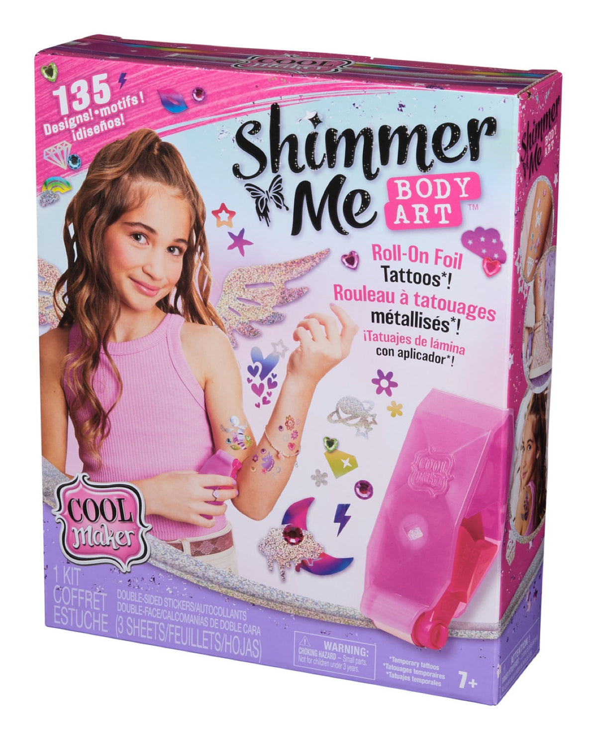 Cool Maker Shimmer Me Body Art kit box shown at an angle
