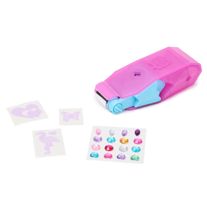 Pink Shimmer Me applicator with foil designs and colourful gems