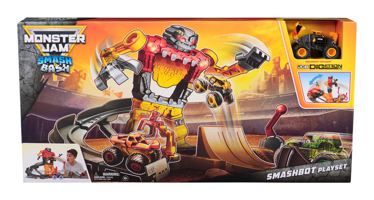 Monster Jam – 1:64 Smash and Bash Playset – 231 6072594 (2)