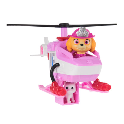Skye rescue helicopter with cat figure in the lowered basket
