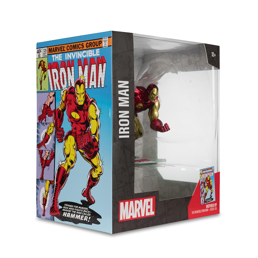 McFarlane Toys Marvel Iron Man The Invincible Iron Man #126 1:10 Scale Posed Figure