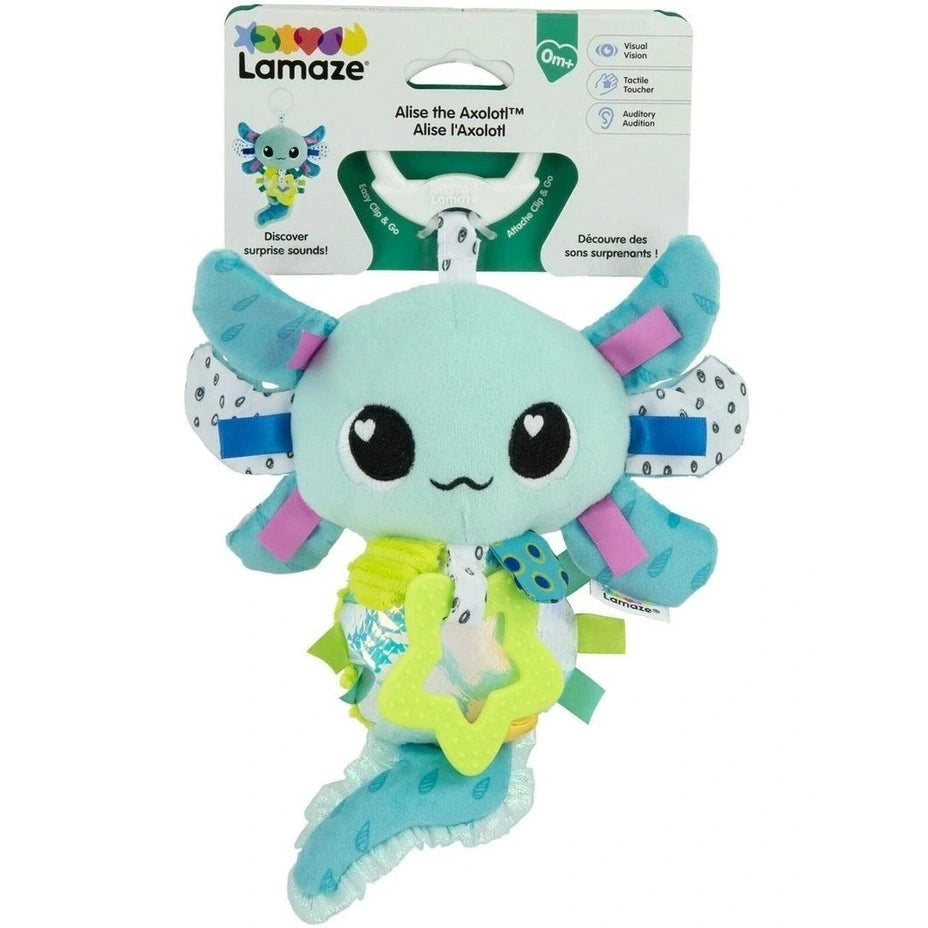 Lamaze Alise the Axolotl Clip & Go Baby Activity Toy