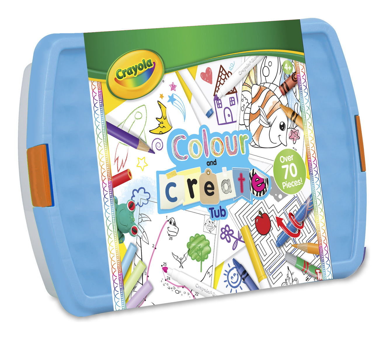 Crayola Colour & Create Tub Art Set – Over 80 Pieces