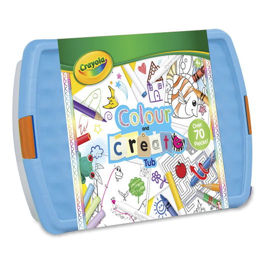 Crayola Colour & Create Tub Art Set – Over 80 Pieces
