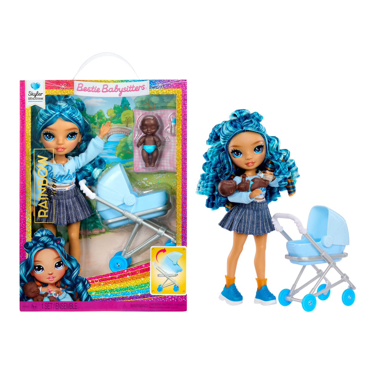 Rainbow High Jr. High Bestie Babysitters Skyler Bradshaw Fashion Doll