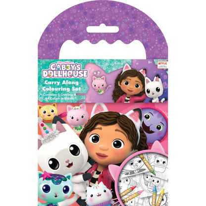 Gabby's Dollhouse Carry-Along Colouring Set
