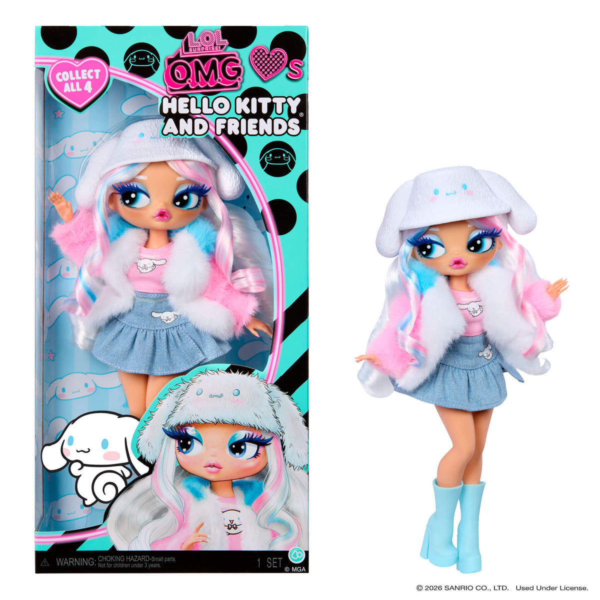 L.O.L. Surprise! O.M.G. Loves Hello Kitty & Friends Cinnamoroll Fashion Doll