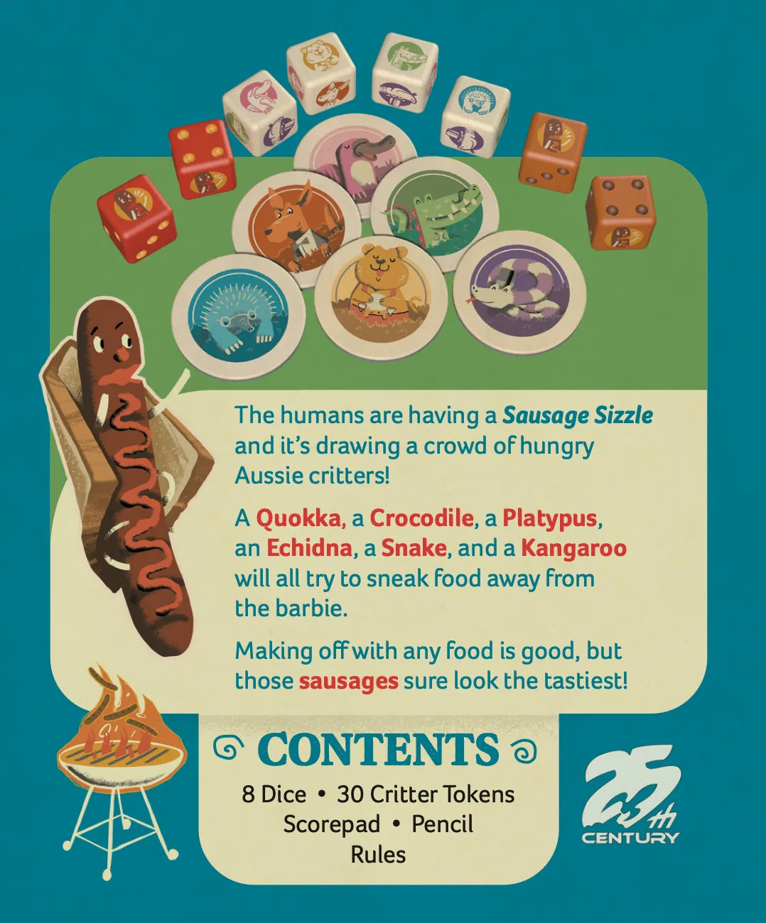 25th Century Games Sausage Sizzle Dice Game 850037822348