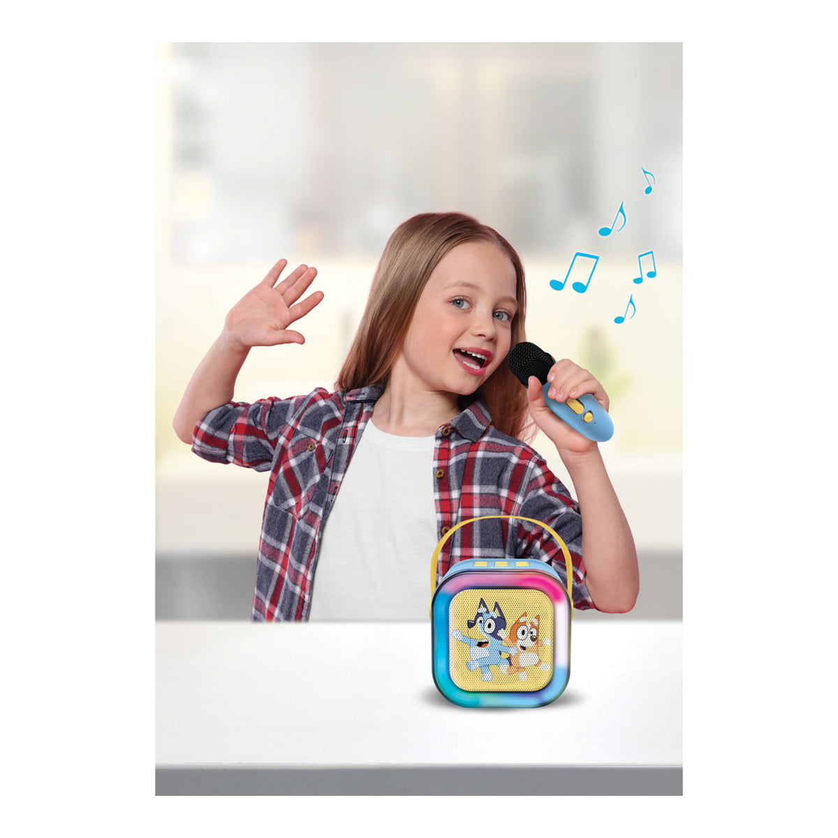 Bluey Portable Wireless Karaoke Speaker and Microphone