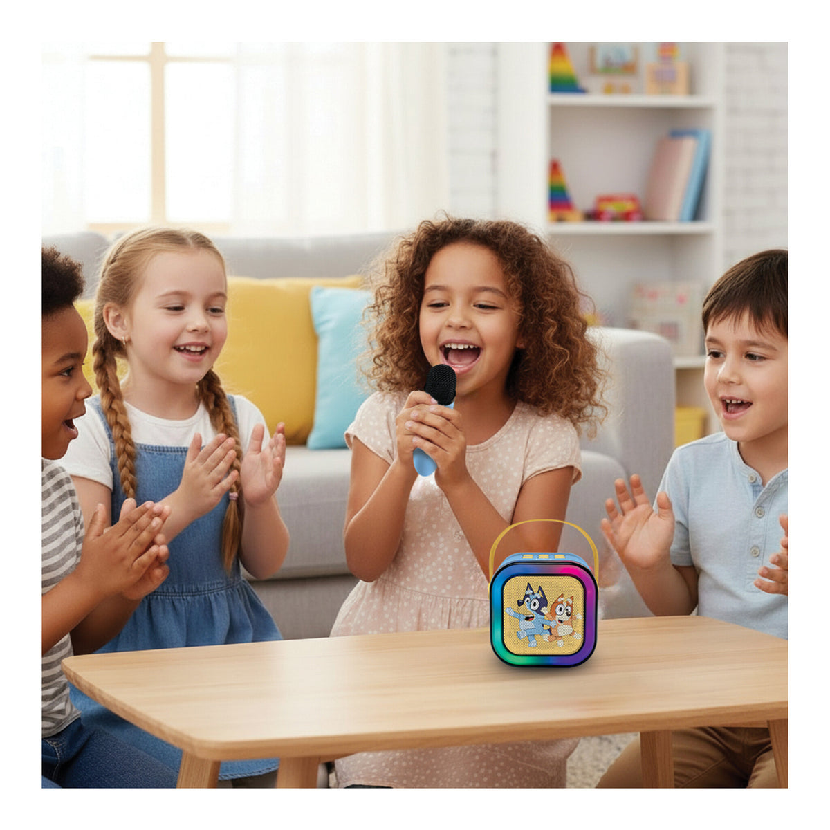 Bluey Portable Wireless Karaoke Speaker and Microphone