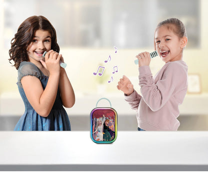 Lexibook Disney Frozen Portable Bluetooth Karaoke Set with 2 Wireless Microphones