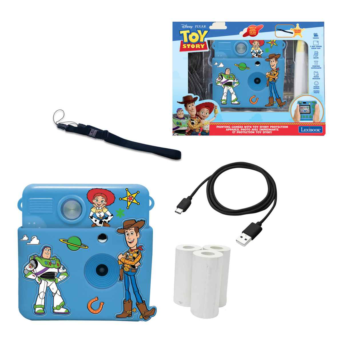Toy Story Starcam Instant Print Camera with 3D Pouch