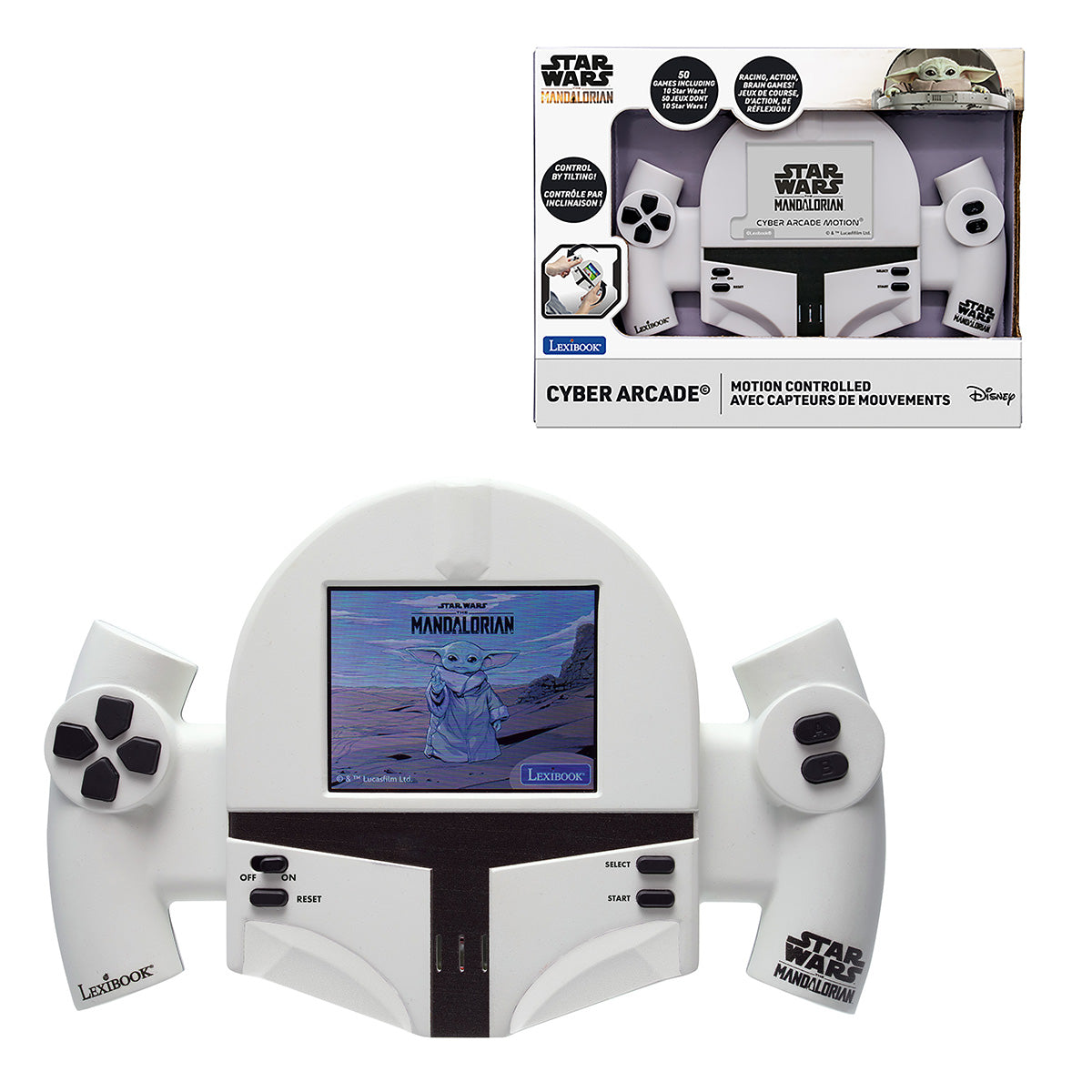 Star Wars Cyber Arcade console with retail packaging shown above