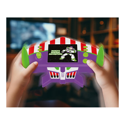 Toy Story Cyber Arcade Motion console being held during play