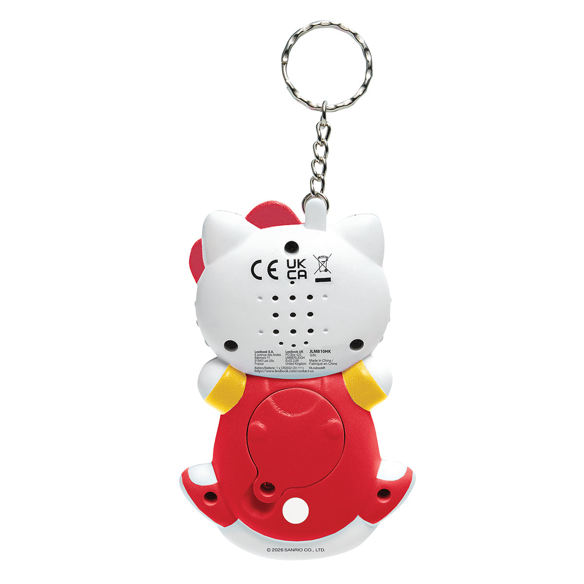 Lexibook Hello Kitty virtual pet keyring, rear view