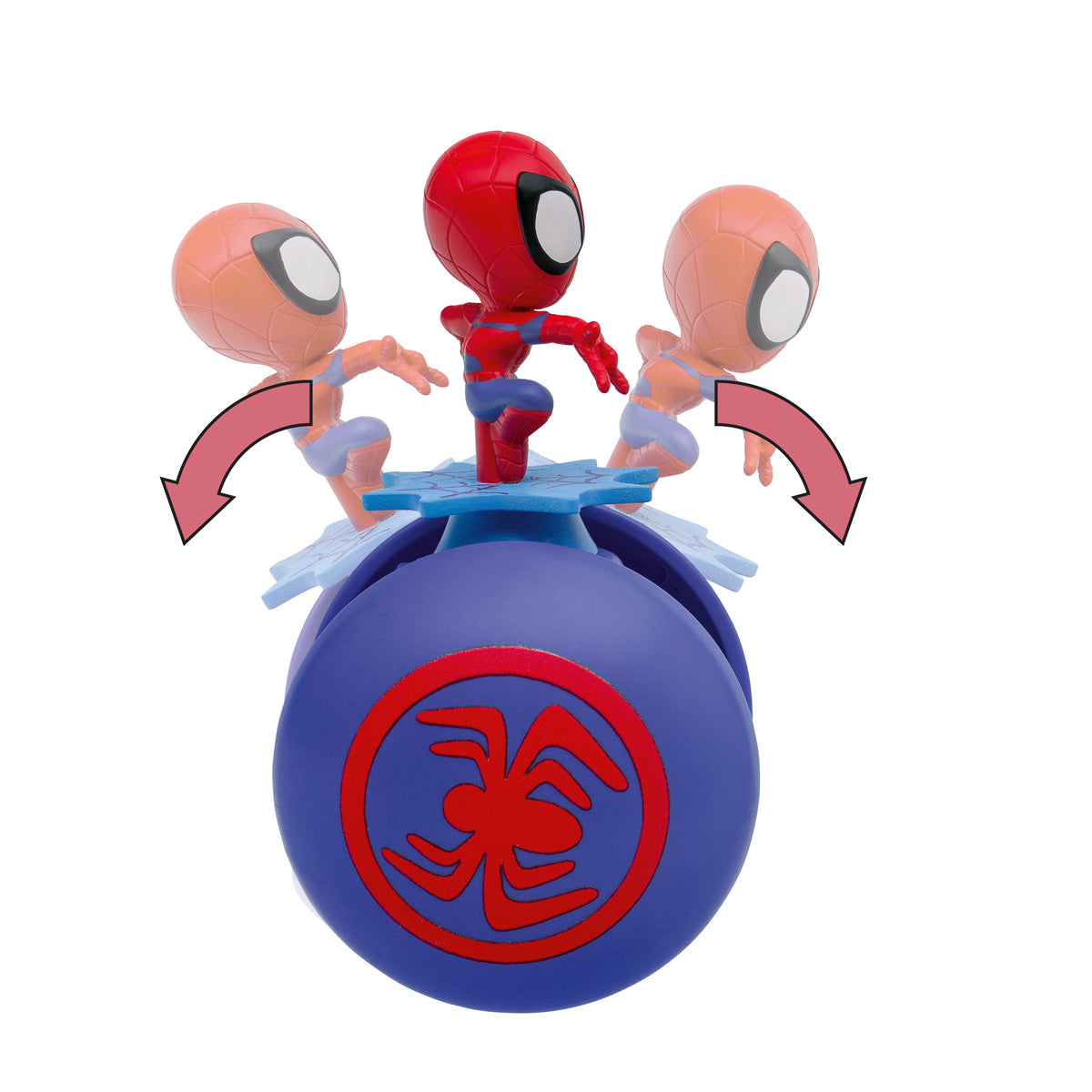 Spider-Man robot side view showing the moving figure