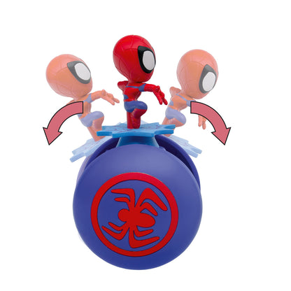 Spider-Man robot side view showing the moving figure