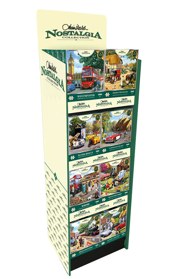 Nostalgia Collection 1000-Piece Jigsaw Puzzle Floor Display