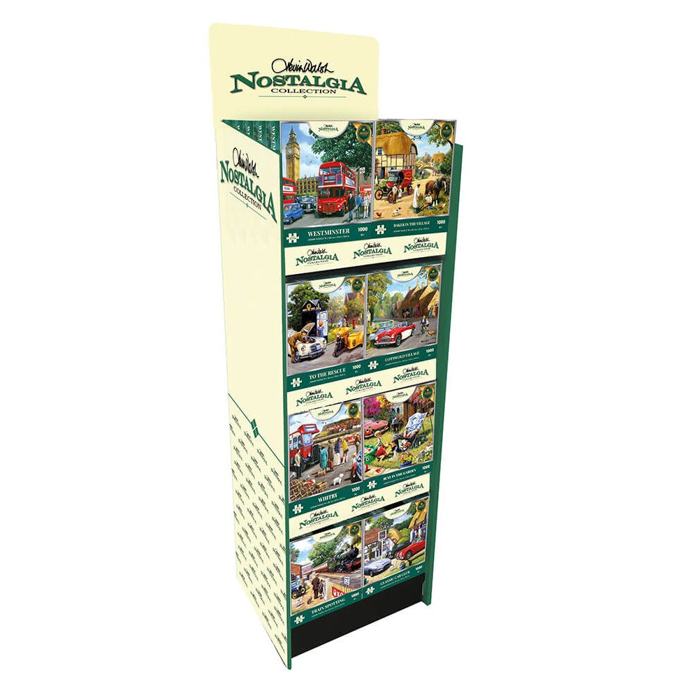 Nostalgia Collection 1000-Piece Jigsaw Puzzle Floor Display
