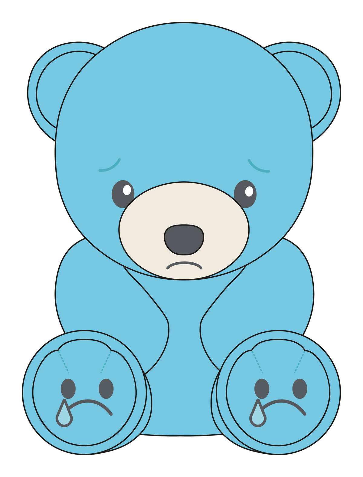 ** Mood Bears Mini Sad