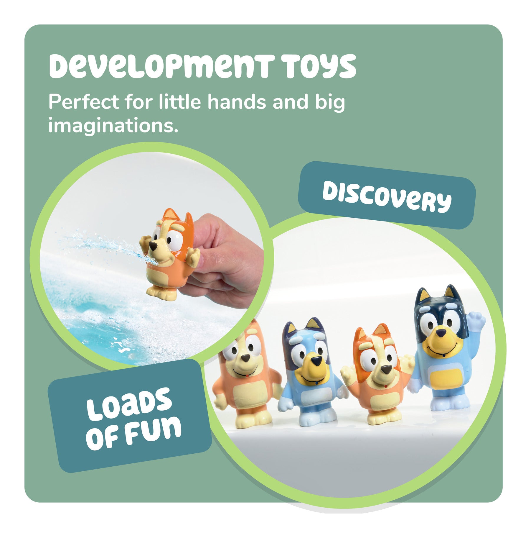 Toomies Bluey Family Bath Squirters 4-Pack
